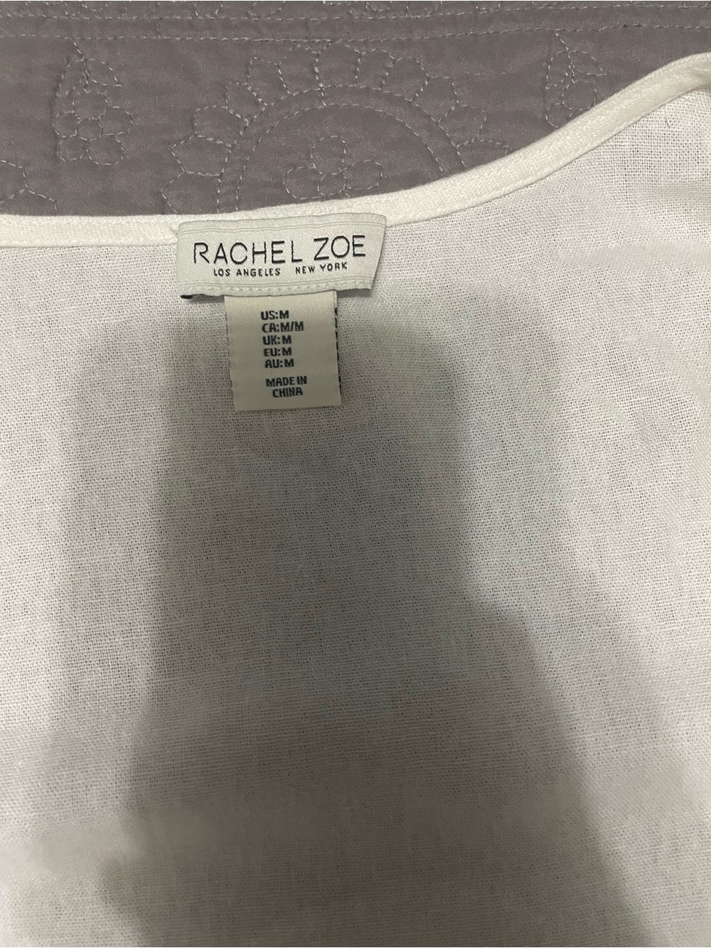 Rachel Zoe Cream Scoop Neck Knit Top